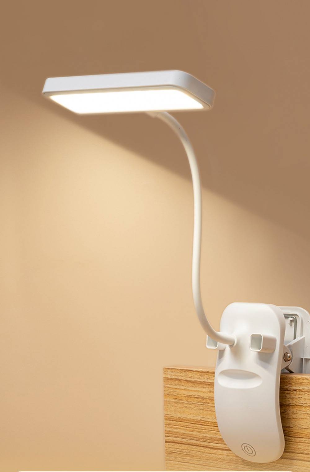 Clip Rechargeable Eye-Protect Wireless Desk Lamp