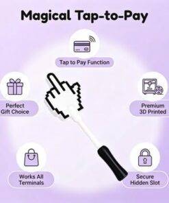 Creative Middle Finger Magic Wand Card Holder Tap to Pay