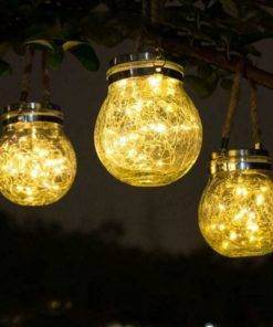 LED Crack Ball Glass Garden Lights