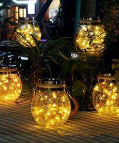 LED Crack Ball Glass Garden Lights