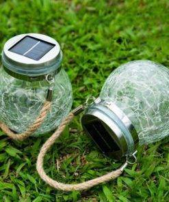 LED Crack Ball Glass Garden Lights