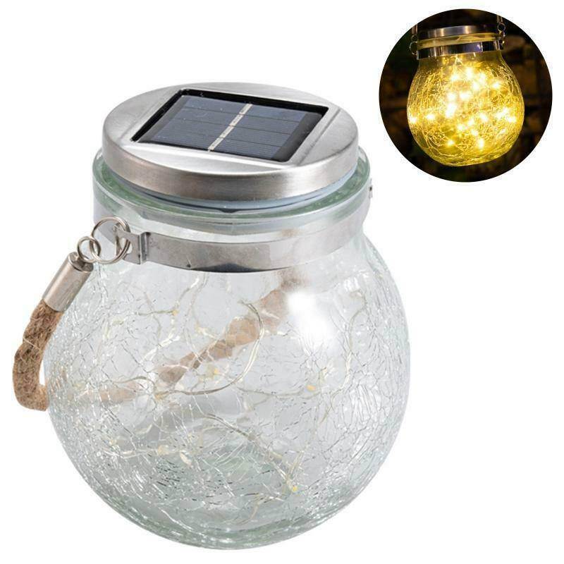 LED Crack Ball Glass Garden Lights