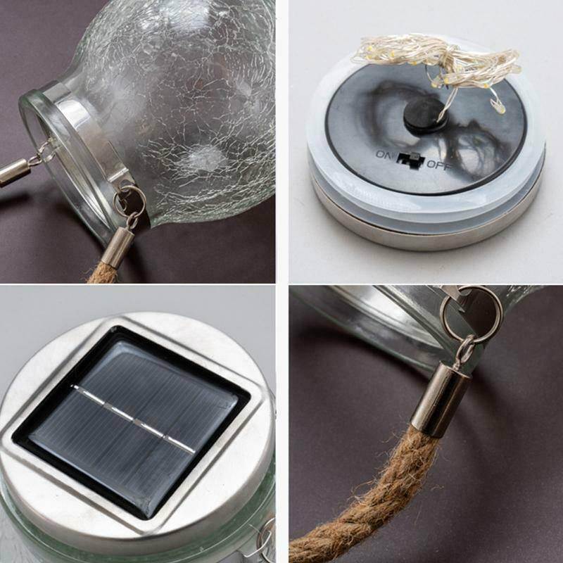 LED Crack Ball Glass Garden Lights