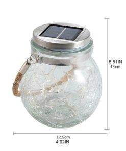 LED Crack Ball Glass Garden Lights