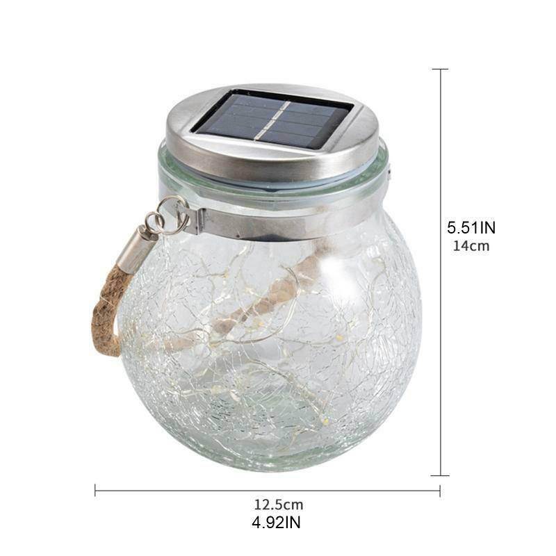 LED Crack Ball Glass Garden Lights