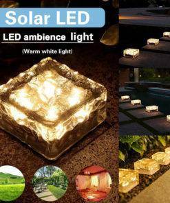 LED Ice Cube Solar Garden Light