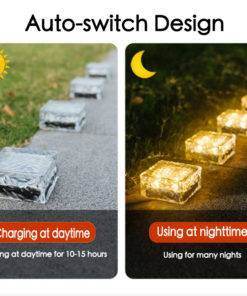 LED Ice Cube Solar Garden Light