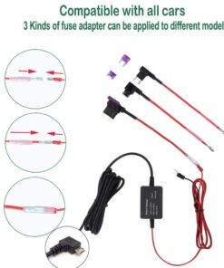 Dash cam charger hardwire Fuse kit For Camera Recorder DVR Exclusive Power Supply Box