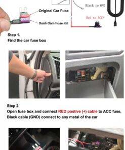 Dash cam charger hardwire Fuse kit For Camera Recorder DVR Exclusive Power Supply Box