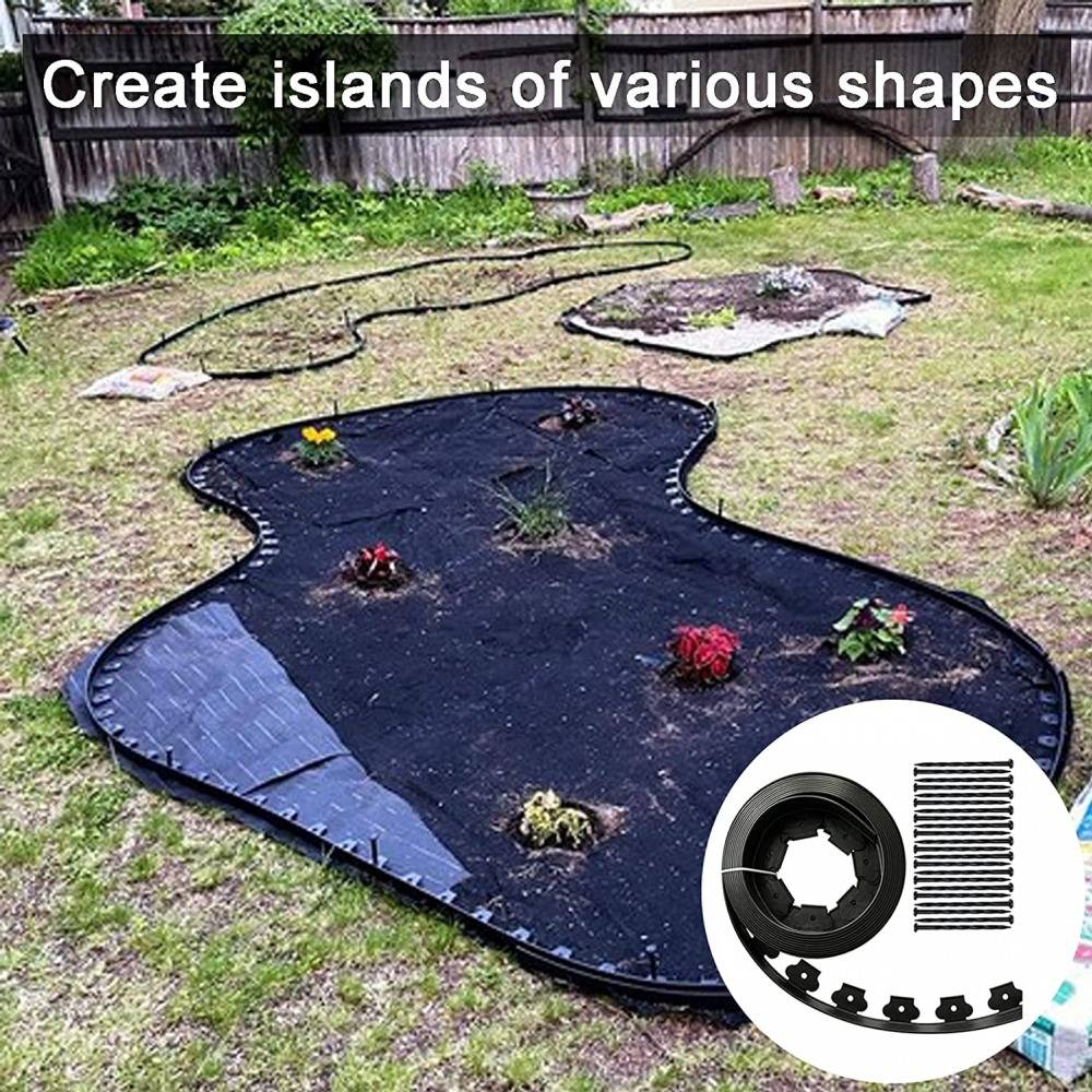 Durable Landscape Yard Lawn Garden Edging Kit 5M