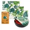 Eco-Friendly Reusable Beeswax Food Wraps-Green Leaves