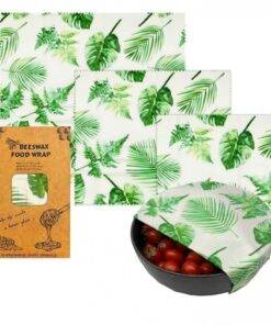 Eco-Friendly Reusable Beeswax Food Wraps-Monstera