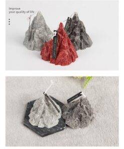 Elegant Iceberg Fragrance Scented Candle with Marble Coaster Gift