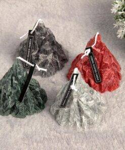 Elegant Iceberg Fragrance Scented Candle with Marble Coaster Gift