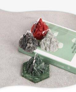 Elegant Iceberg Fragrance Scented Candle with Marble Coaster Gift