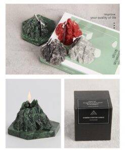 Elegant Iceberg Fragrance Scented Candle with Marble Coaster Gift