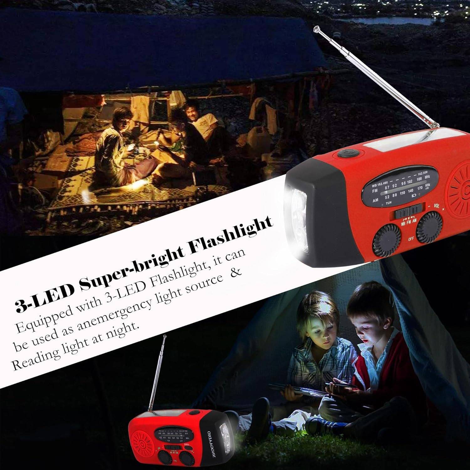 Emergency Solar Crank AM/FM/NOAA Radio