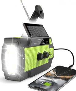 Emergency Solar Hand Crank Portable Charger and Flashlight