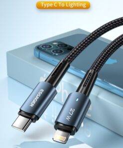 Essager 27W Nylon PD Type-C to Lightning for iPhone