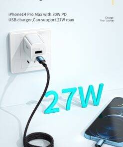 Essager 27W Nylon PD Type-C to Lightning for iPhone