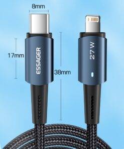 Essager 27W Nylon PD Type-C to Lightning for iPhone