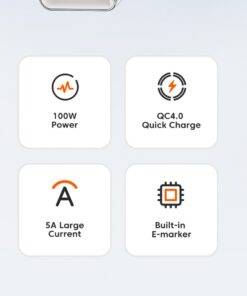 Essager USB-C to Type-C PD 100W Fast Charging Cable