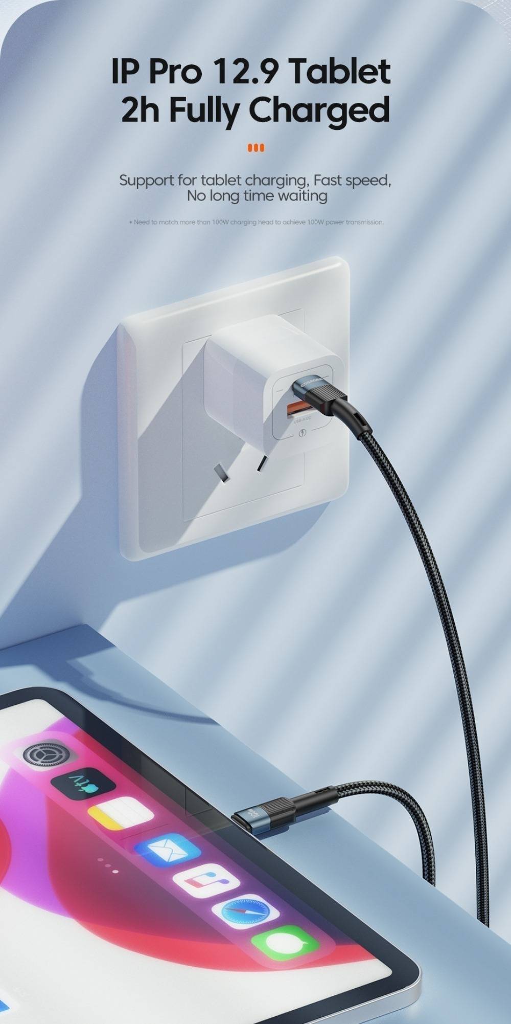 Essager USB-C to Type-C PD 100W Fast Charging Cable