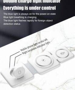 Foldable 3-in-1 MagSafe Charger for iPhone Samsung