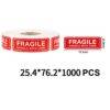 Fragile Stickers 76mm x 25mm 1000 Labels Roll