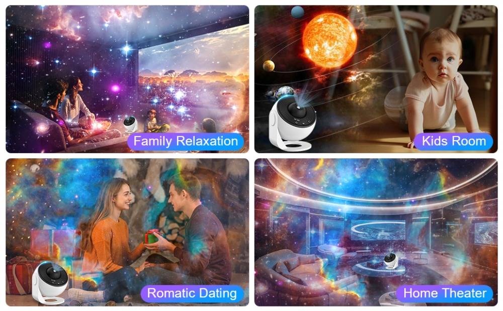 Galaxy Projector Starlight Lamp with 13 Film Discs
