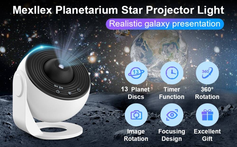 Galaxy Projector Starlight Lamp with 13 Film Discs