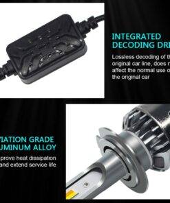 H4 LED Headlight bulbs adjustable colour 3000/4300/6000k low/high beam