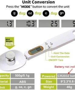LCD Digital Kitchen Scale Electronic Measuring Spoon 500g
