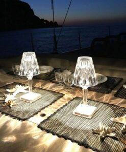 LED Diamond Crystal Light Desk Lamp