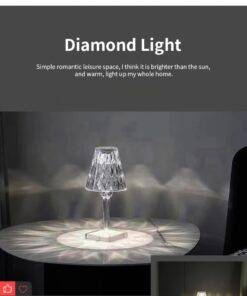 LED Diamond Crystal Light Desk Lamp