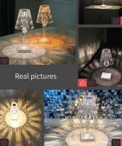 LED Diamond Crystal Light Desk Lamp