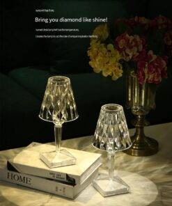 LED Diamond Crystal Light Desk Lamp