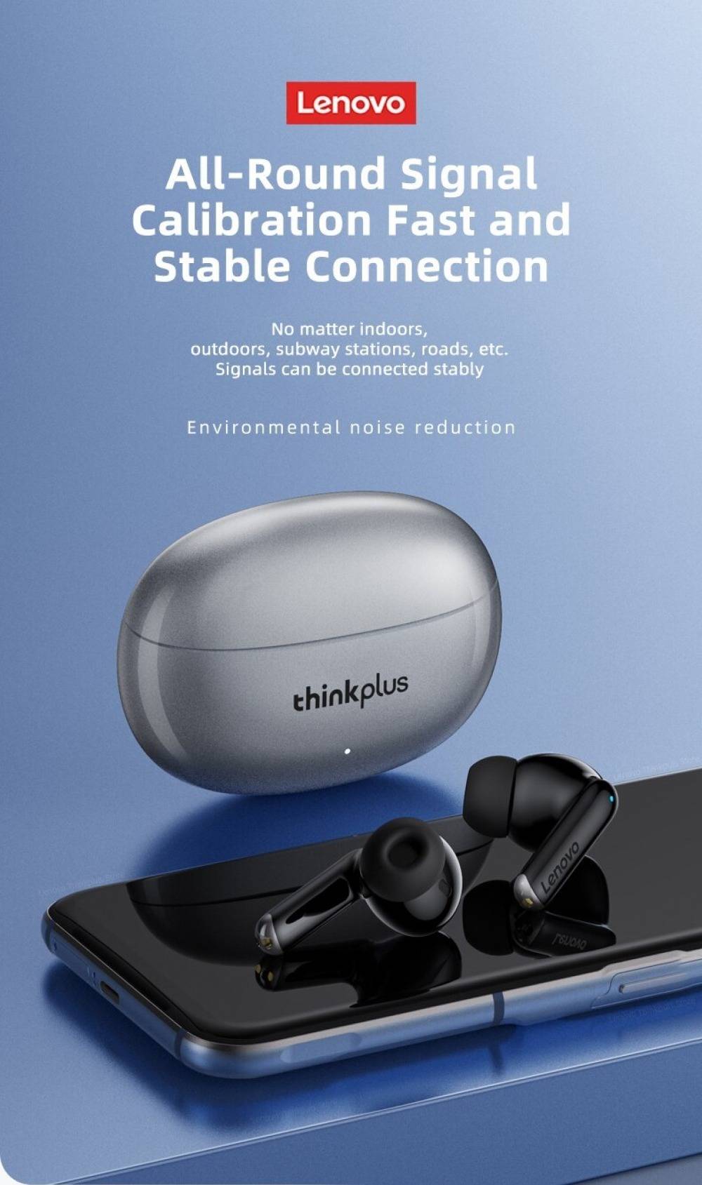 Lenovo XT88 Earphone BT5.3 Dual Stereo Noise Reduction Bass