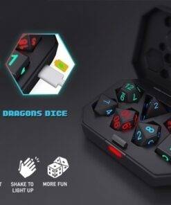 Light Up DND Dice Set for Dungeon and Dragons