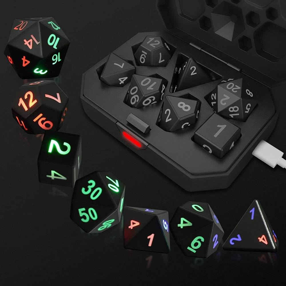 Light Up DND Dice Set for Dungeon and Dragons