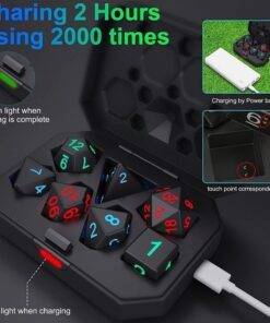 Light Up DND Dice Set for Dungeon and Dragons