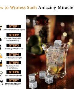 Luxury Whisky Stones Gift Set 9 Granite Ice Cube
