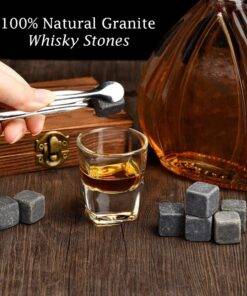 Luxury Whisky Stones Gift Set 9 Granite Ice Cube