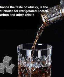 Luxury Whisky Stones Gift Set 9 Granite Ice Cube
