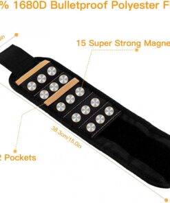 Magnetic Tools Wristband with 20 Strong Magnets