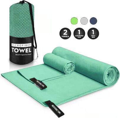 Microfiber Travel Towel Set Fast Drying Lightweight