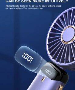 Mini Portable Cooling Fan 5-Speed Desk Fan with Base