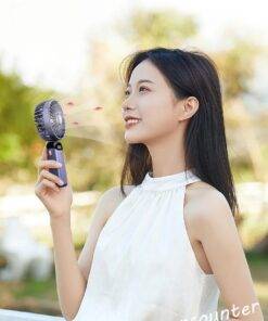 Mini Portable Cooling Fan 5-Speed Desk Fan with Base