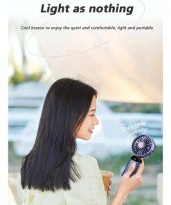 Mini Portable Cooling Fan 5-Speed Desk Fan with Base