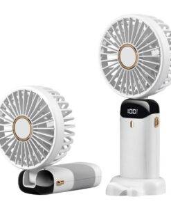 Mini Portable Cooling Fan 5-Speed Desk Fan with Base